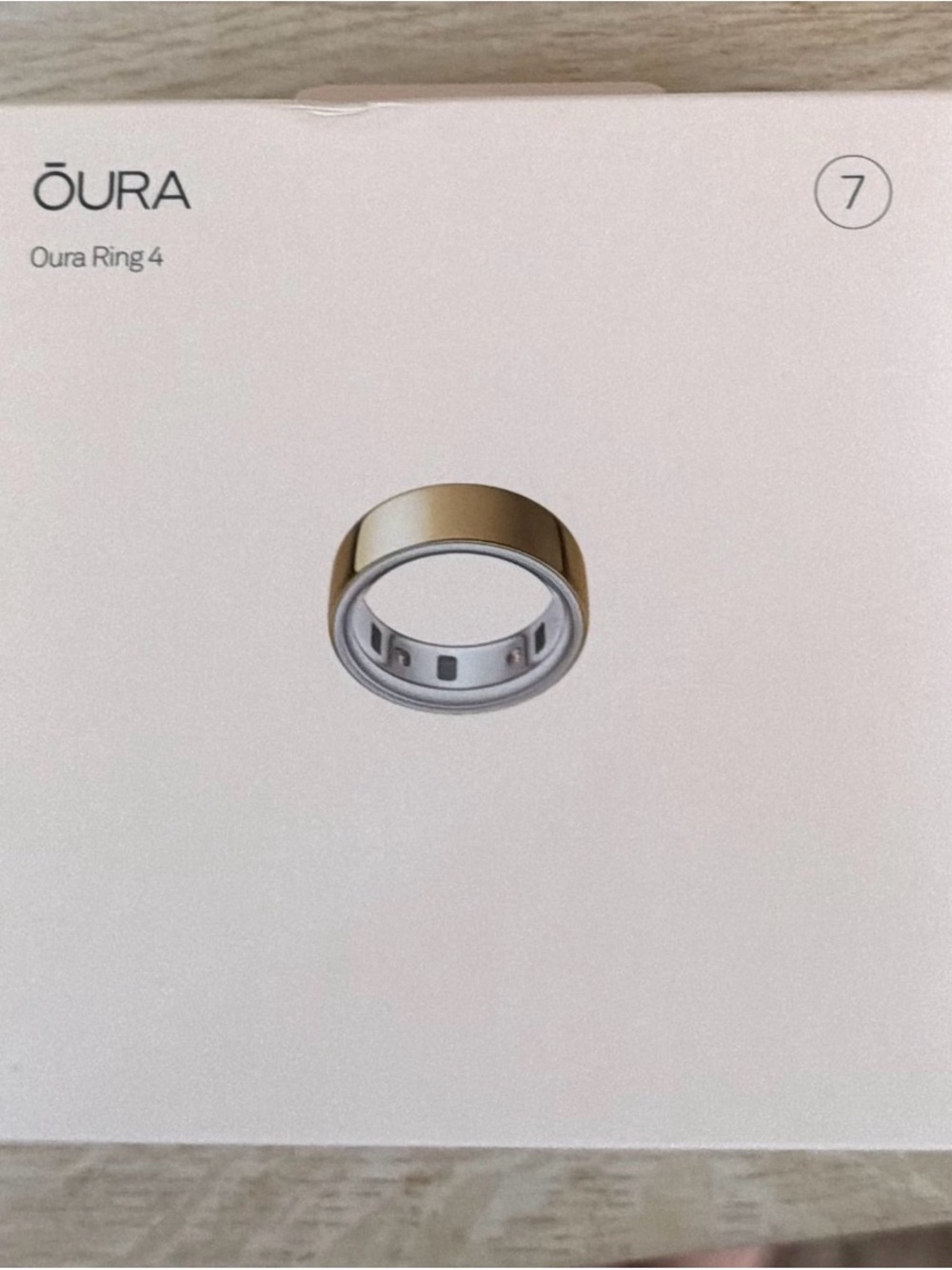 Oura Ring 4 Gold Size 7